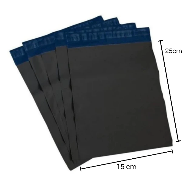 Envelope de segurança cinza 15x25